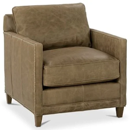 Transitional Chair with Nailhead Trim
